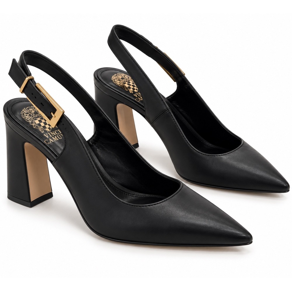 Vince Camuto VP-Anders Women's Black Slingback Pumps Size 6M NIB